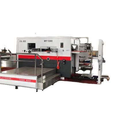 China Semi Auto Flat Bed Corrugated Paper Die Cutting Machine with Full Waste Stripping Supply for sale