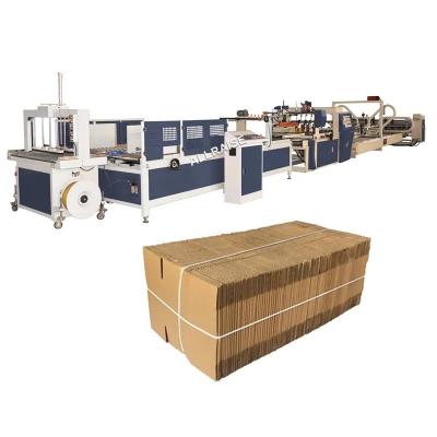 China 380V Automatic Paper Feeding Cardboard Box Gluing and Folding Machine for Operation for sale