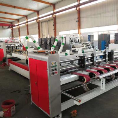 China Wood Packaging Material Automatic Folder and Gluer Carton Machine for Volume Production for sale