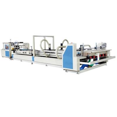 China Plastic Packaging Material Tongbao Automatic Gluing Machine for Corrugated Carton Box 100 p/min for sale