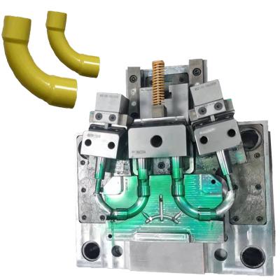 China Custom Plastic Injection Mold Bent Pipe Plastic Mold Maker Injection Mold 500 for sale