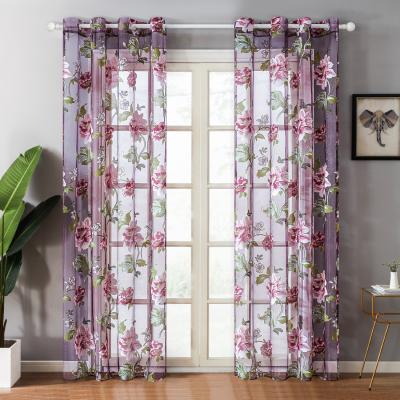 China Luxury Sheer Insulated Curtains For Living Room The Bedroom Kitchen Windows Tulle Voile Yarn Drapes For Bedroom for sale