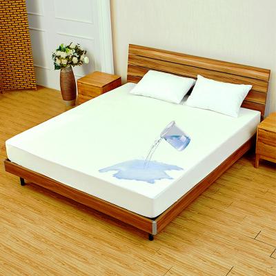 China Anti-Mite Waterproof Solid Color Water Proof Bedspread Bedspread Fabrics Home Mattress Protector Waterproof Mattress Protector For Decorative Mattress for sale