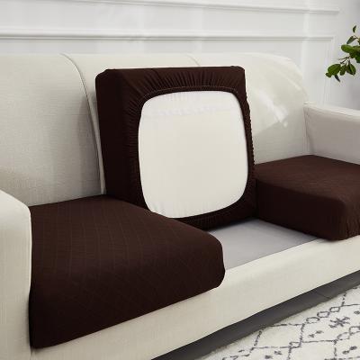 China New Design Sofa Cover Solid Color Seat Cushion Modern Attractive Elastic Cover Inclusive Couch Cushion Cover for sale