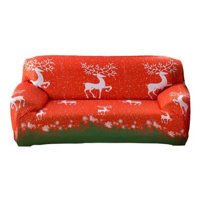 China Reusable Christmas Decoration Stretch Sofa Cover Slipcovers Elastic Couch Cover For Different Shape Furniture Protector for sale