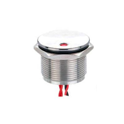 China Hot Selling IP68 Stainless Steel Sealed Momentary Contact 1No Metal 22mm Diameter 2A Dot Led 12V Illuminated Piezo Switch for sale