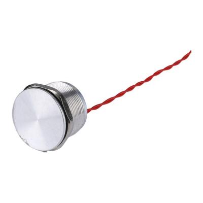 China Stainless Steel Low Voltage Underwater Contact Sealed IP68 Metal Waterproof Momentary Diameter 22mm Piezo Switch 24V 1No For Elevator for sale