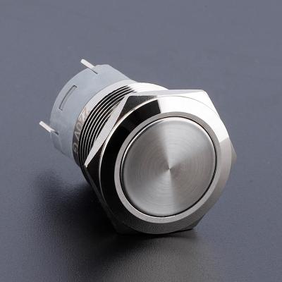 China New Arrival 22mm Metal Industrial High Current Waterproof Push Button Control On Switch 15A With Wire Connector for sale