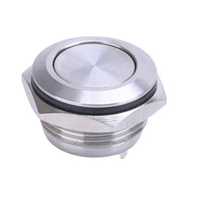 China Stainless Steel Sunlight Car Metal LED Switch Push Button Light White Green Yellow Blue 16mm Red Auto Price for sale