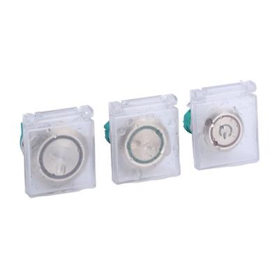 China Clear Flat Back Plastic Guard 22mm Plastic Spring Head Push Button Switch Cover for sale