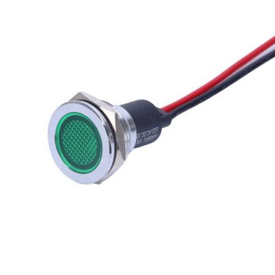 China Sports Stadiums Diameter 19mm Signal Driver Lamp 3V 6V 12V 24V 36V 48V 110V 220V Industrial LED Motorcycle Warning Light With 150mm Wire for sale