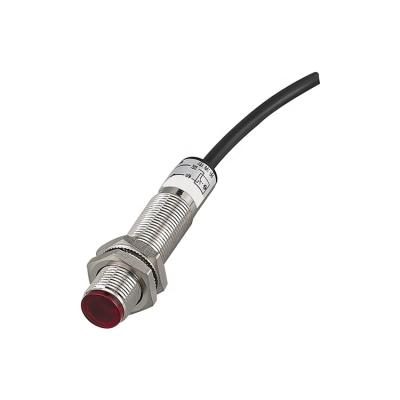 China Position Sensor DC 10-30V NPN Diffuse Reflectivity Laser Type IP67 Waterproof 12mm Laser Distance Sensor for sale