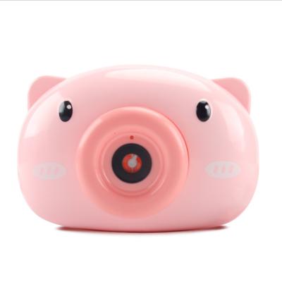 China tik tok eco-friendly automatic bubble water bubble pig small water bubble pig toys kid heart girl toys cartoon bubble machine blowing toy for sale