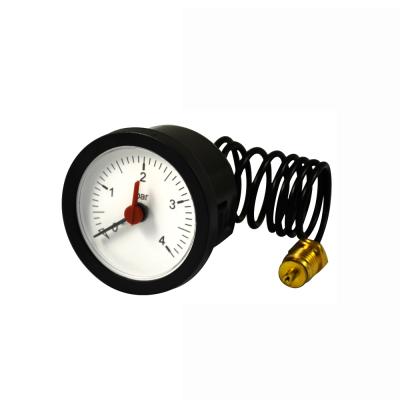 China Boiler Pressure Gauge Brass High Quality Capillary Capillary Gauge for sale