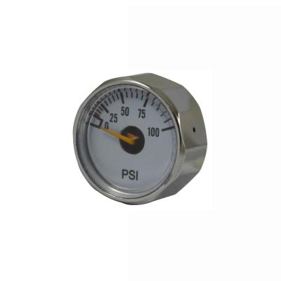 China Various Types Customized 25mm Pressure Gauges Mini Subminiature Low Pressure Gauge 25mm for sale