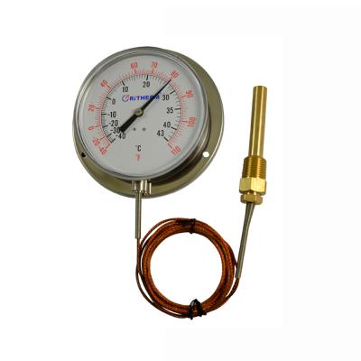 China 4 Inch Stainless Steel Thermometer Industrial Oven Capillary Thermometer for sale