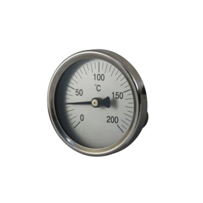 China 63mm Gas Oven Bimetal Thermometer SS Magnetic Bimetal Gas Oven Thermometer With Magnetic Atback for sale