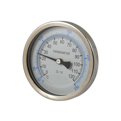 China Process Industry Oil Filled Bimetal Thermometer Every Angle Industry Bimetal Thermometer for sale