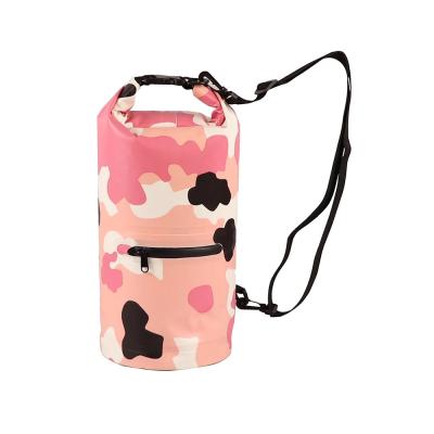 China Water proof 500d pvc tarpaulin dry bag cylinder office lightweight floating waterproof dry backpack for sale