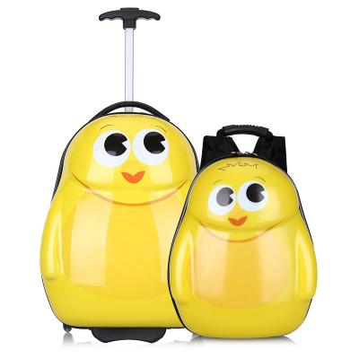 China Waterproof 2021 Cute 3D Luggage Carro Equipaje Animal Kids ABS Trolley Suitcase School Bags Travel Trolley Luggage With Wheel for sale