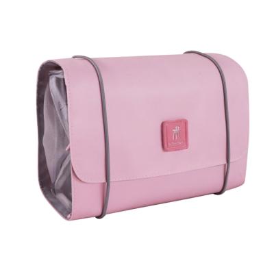 China New Design Luxury Quality Waterproof Women PINKS Fashion Wholesale PU Cosmetic Bags Custom Made Clear Cosmetic Bag for sale