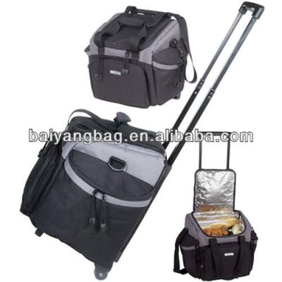 China Food Picnic Trolley Bag With Wheels For Cooler for sale