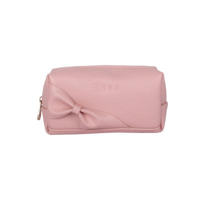 China Factory Wholesale PU Pink Cosmetic Bag Makeup Cosmetics Bag Travel Toiletry Bag Women's Cosmetic Bag for sale