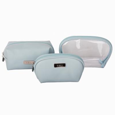 China 2022 Cosmetic Bag Wholesale Transparent PVC Bag Waterproof Clear Cosmetic Bag For Traveling for sale