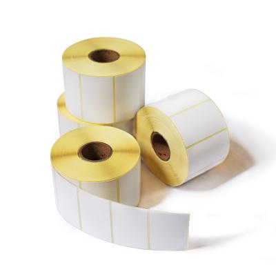 China 58mmx40mm Waterproof Barcode Scale Labels Thermal Label Roll for sale