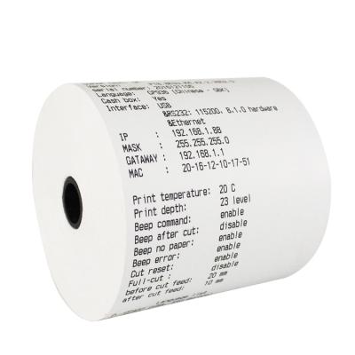 China Free Sample 80mm 57mm Cash Register/POS/Credit Card Machine ATM Cash Register Till Receipt Blank POS Printing Strip Thermal Paper Rolls for sale