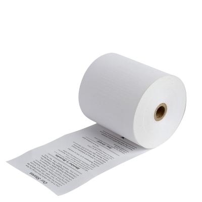 China Free Sample 80mm 57mm Clear Color Terminal Till Receipt Tape Printing Papel Termico POS Thermal Paper Terminal Roll for sale