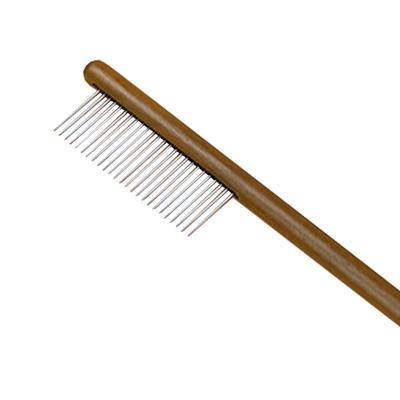 China Pet Grooming Supplies Sustainable Cat Cleaning Lightweight Spine Grooming Dog Comb Open Knot Brush for sale