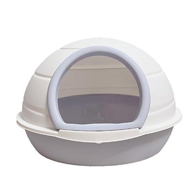 China Sustainable Innovative Smart Design Pet Products Oval Cat Toilet Trash Can for sale