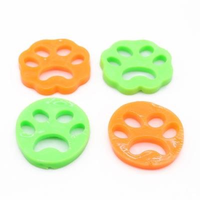 China Best Selling Design Pet Hair Viable Reusable Green Silicone Product Round Orange Round Pet Hair Remover for sale