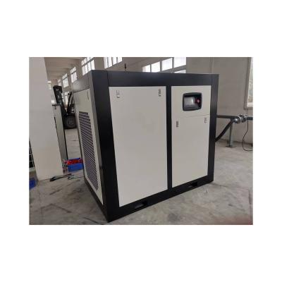 China Lubricated Motor 160 Kw 380V Inline Permanent Magnet Frequency Conversion Air Compressor for sale