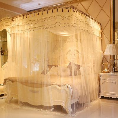 China Princess Lace Home Style Selling Insecticide Treated Double Bed 1.2m Hot European Biggest Space Encryption Around Ceiling Mosquito Net for sale