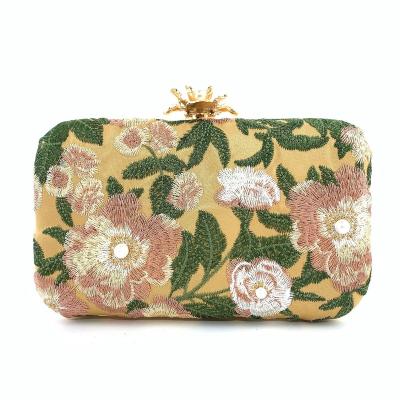 China Bling Clutch bag Women Floral Embroidery Evening Bag, Elegant Crossbody Bag Handbags Clutch Purse for Wedding Cocktail Party Prom Banquet for sale