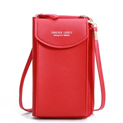 China Fashion Small Crossbody Cell Phone Purse Bag, PU Leather Crossbody Cell Phone Bag for Women Wallet Purse for sale