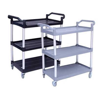 China Amazon Industrial Hot Selling Three Tier Mobile Serving Cart Hotel Cart Restaurant Cart for sale