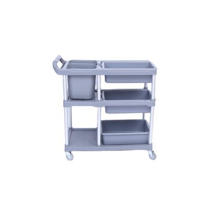 China Best Selling Durable Lobby House Keeping Hotel Cleaning Trolley for sale