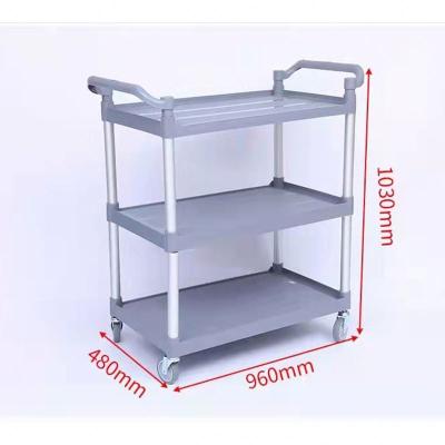 China Durable And Super Good Quality Serving Trolley Hotel Room Service Carrier Trolley For Hotels for sale