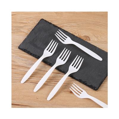 China New Style Disposable Black Transparent Disposable Fruit Plastic Fork for sale