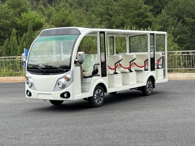 China Die 11 Passagier-dreht sich elektrischer Besichtigungs-Fahrzeug-Touristenbus mit Motor 4 DC-5kW zu verkaufen