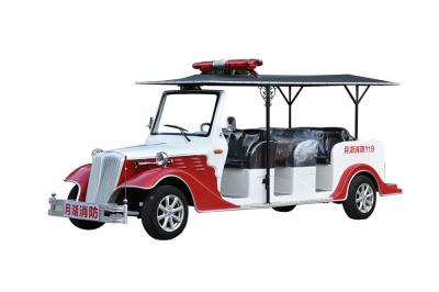 China 8 Person Battery Powered Electric Fire Truck With 4 Wheel Drive Fire Protection for sale