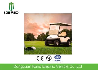 China Small Electric Four Passenger Golf Cart With 48V DC Motor UL Approved White Color for sale