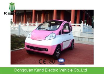 China Pink Color 2 Seats Little Electric City Car 60 Volt Lead Acid Maintenance Free for sale