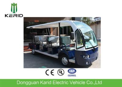 China 5kW 11 Passagier Elektrische Sightseeingsauto met Vouwbare Regenschaduw/Superieur Opschortingssysteem Te koop