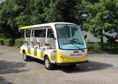 China Elektrische de Pendelbus 14 van Mini Bus 72V 7.5KW Passagiers Open Stad Sightseeingsbus Te koop