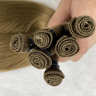 China Wholesale Raw Virgin Remy Russian Hair Double Drawn Stick Hair Extension 100% Raw Good Quality Extensive Hair WH Factory Direct Weft for sale