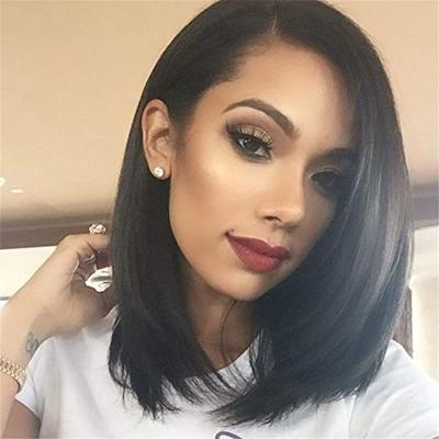 China 100%virgin hair QD Brazilian Virgin Human Hair Lace Frontal Short BOB Wigs for sale